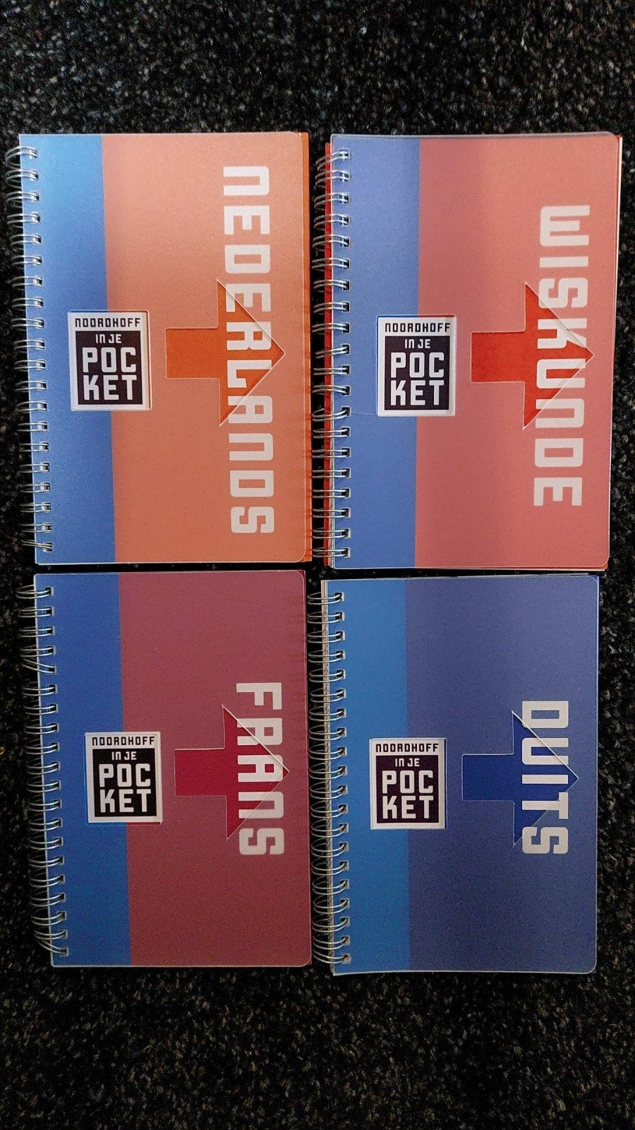 Noordhoff In Je Pocket: Nederlands, Wiskunde, Frans, Duits, Boeken, Ophalen of Verzenden, Zo goed als nieuw