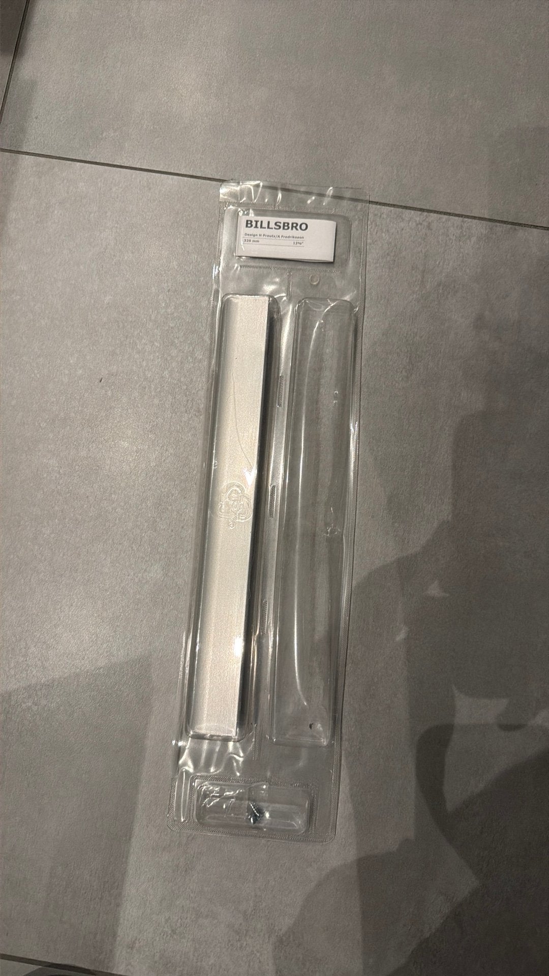 Billsbro handgreep 320mm zilver Ikea, Ophalen of Verzenden, Nieuw, Zilver