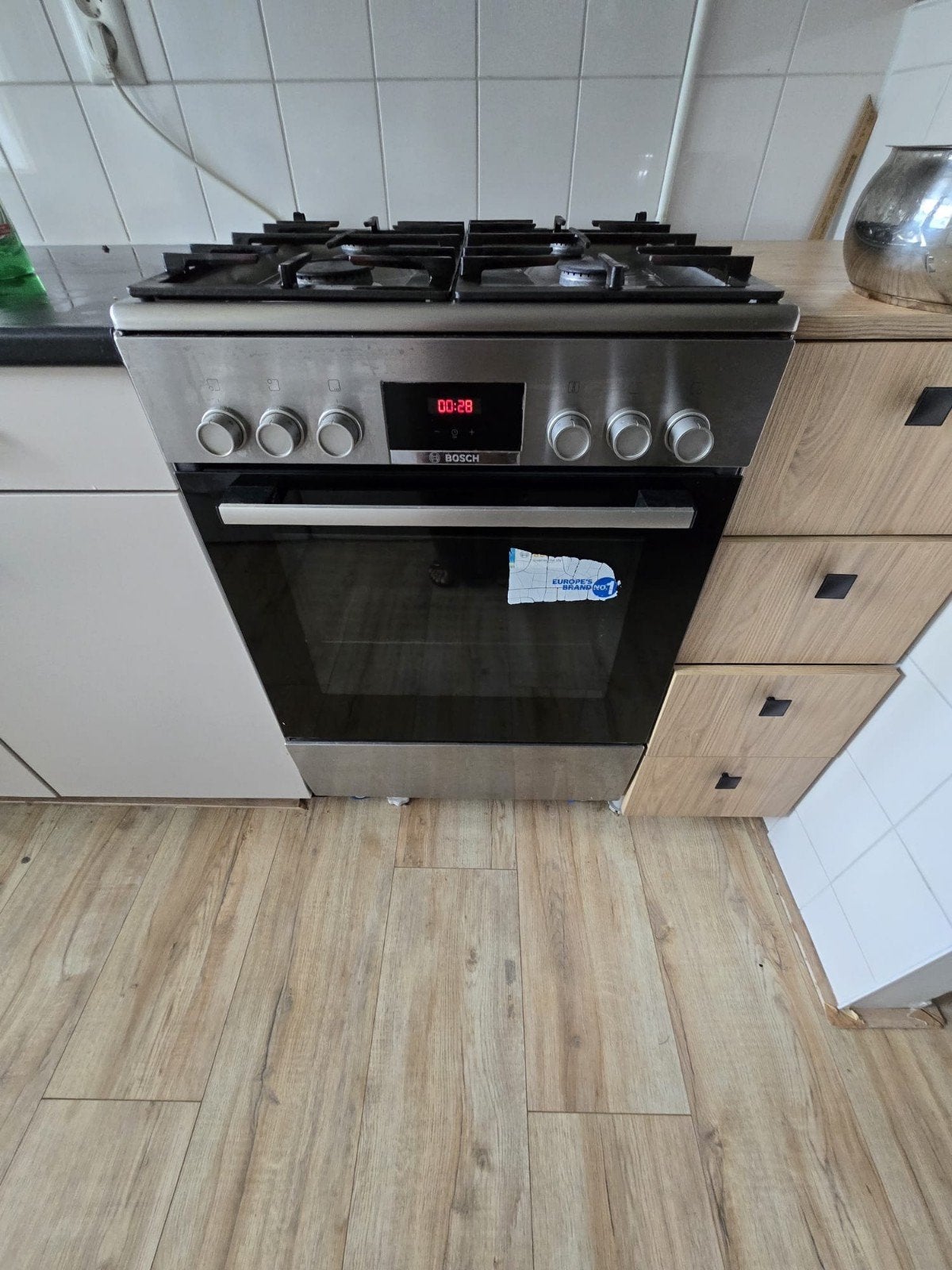 Bosch gasfornuis met oven  gebruikt, Gebruikt, 60 cm of meer, Grill, Gas