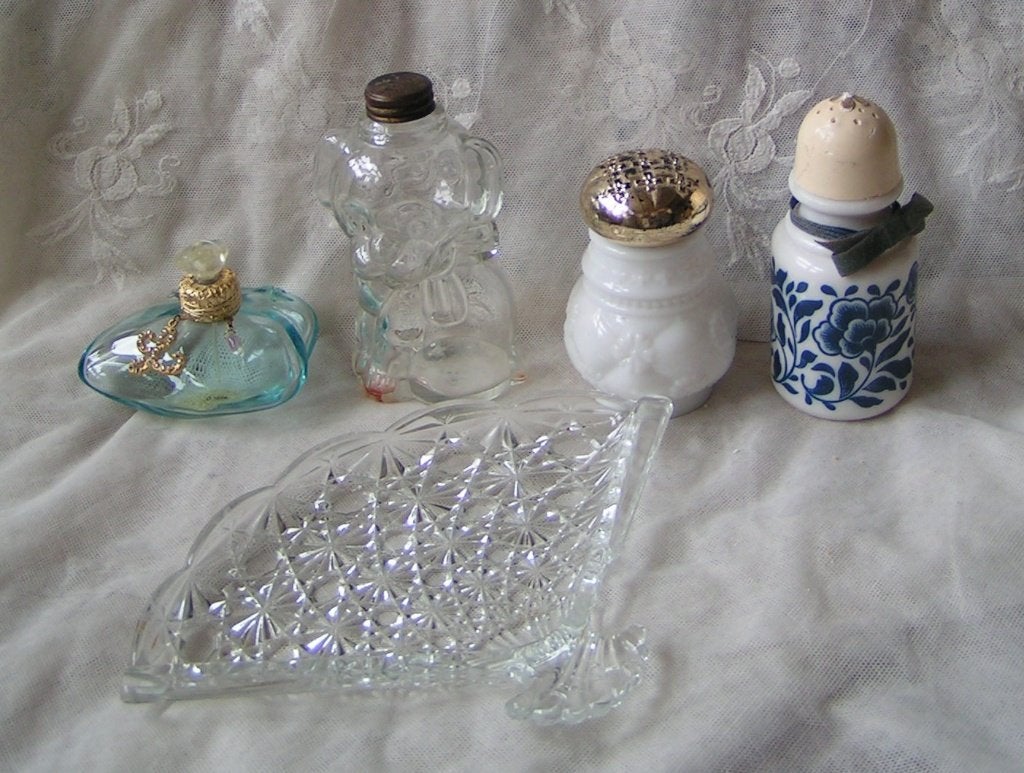 5 glazen Avon artikelen nr YY 836, Verzamelen, Verzenden, Zo goed als nieuw, Miniatuur