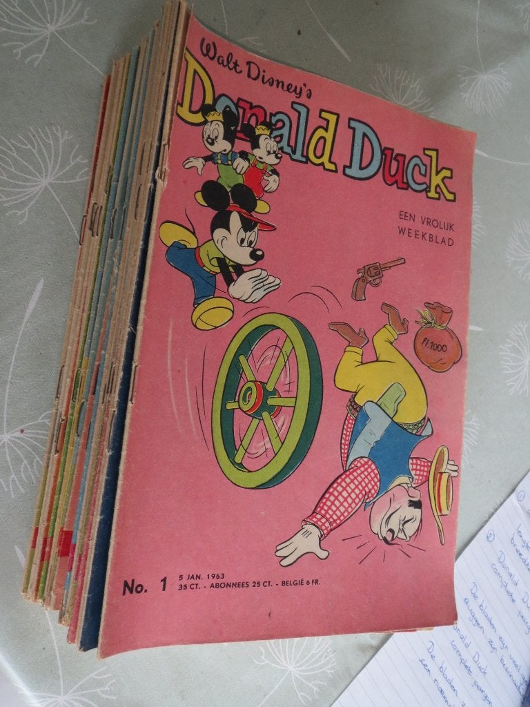 Donald Duck complete jaargang 1963 (52 nummers), Boeken, Meerdere stripboeken, Ophalen of Verzenden, Gelezen