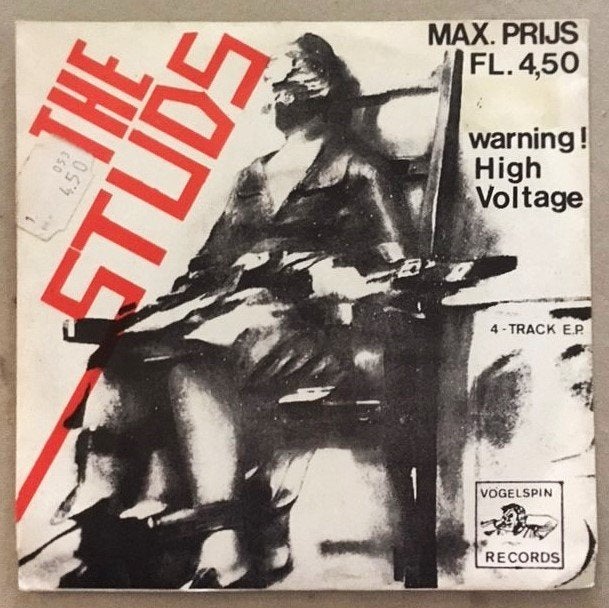 The Studs Warning High Voltage 1981 Punk Nederpunk EP, Fotohoes, 7 inch, Ophalen of Verzenden, Zo goed als nieuw