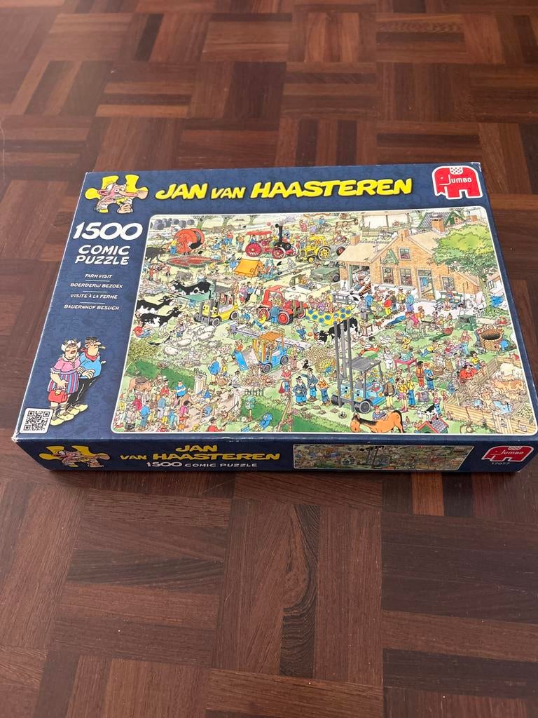 Jan van Haasteren Boerderij Bezoek 1500 stukjes, Ophalen, 500 t/m 1500 stukjes, Gebruikt, Legpuzzel
