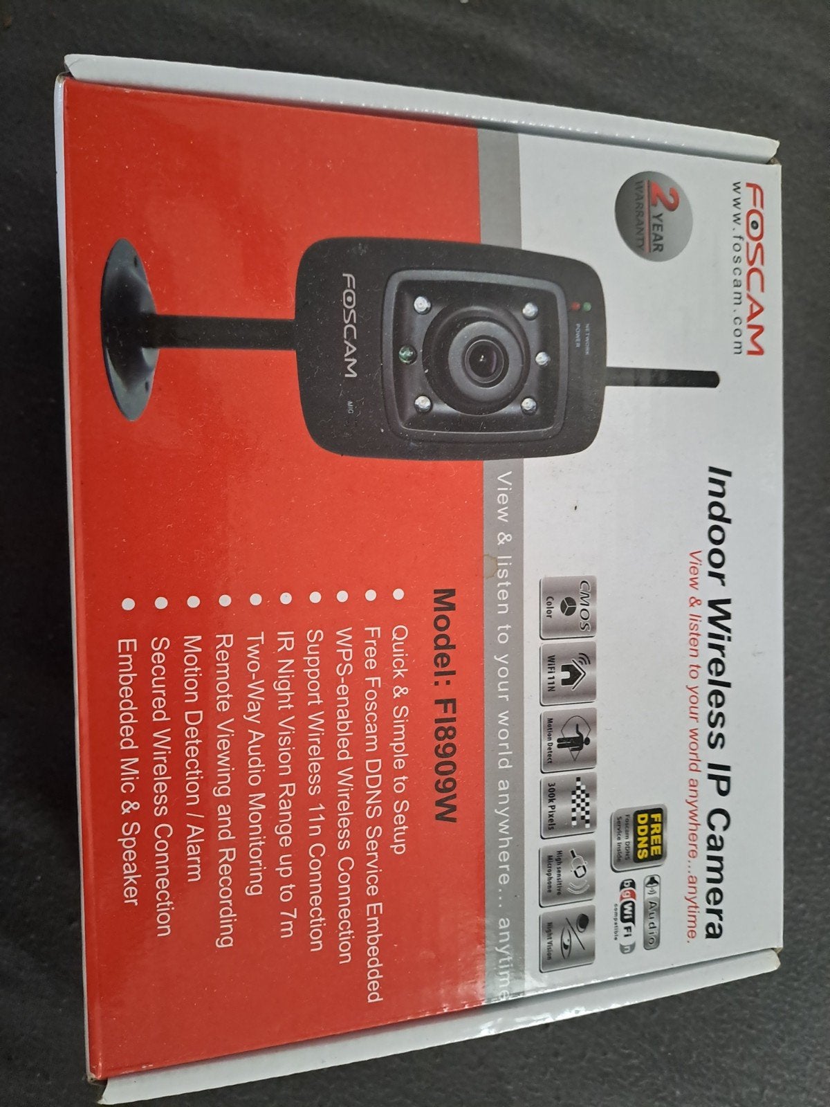 Foscam FI8909W indoor wireless ip camera, Ophalen of Verzenden, Zo goed als nieuw, Draadloos, IOS