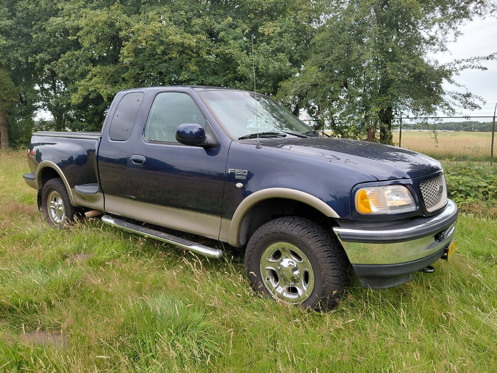 Ford f150 Lariat bj.2003, Auto's, Automaat, 5400 cc, Blauw, Vierwielaandrijving