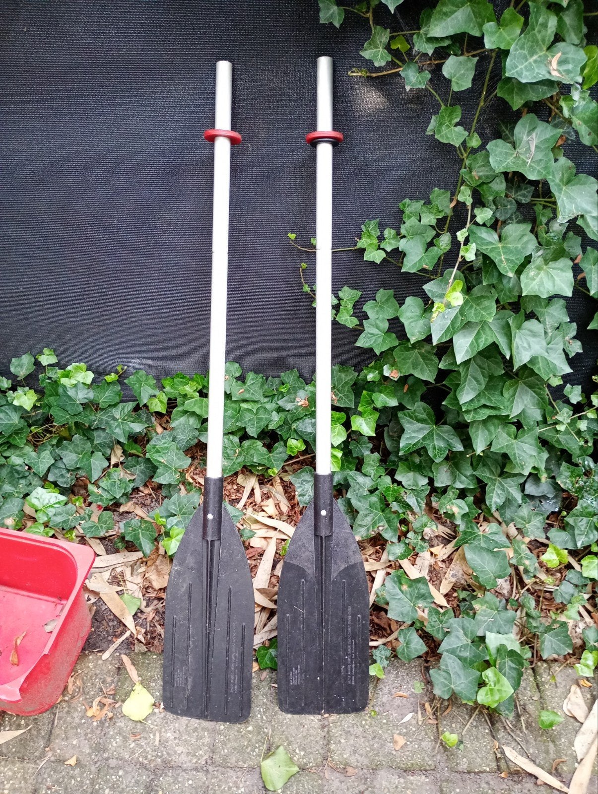 Set van 2 peddels voor boot of kano, Watersport en Boten, Ophalen, Gebruikt, Enkelbladige peddel