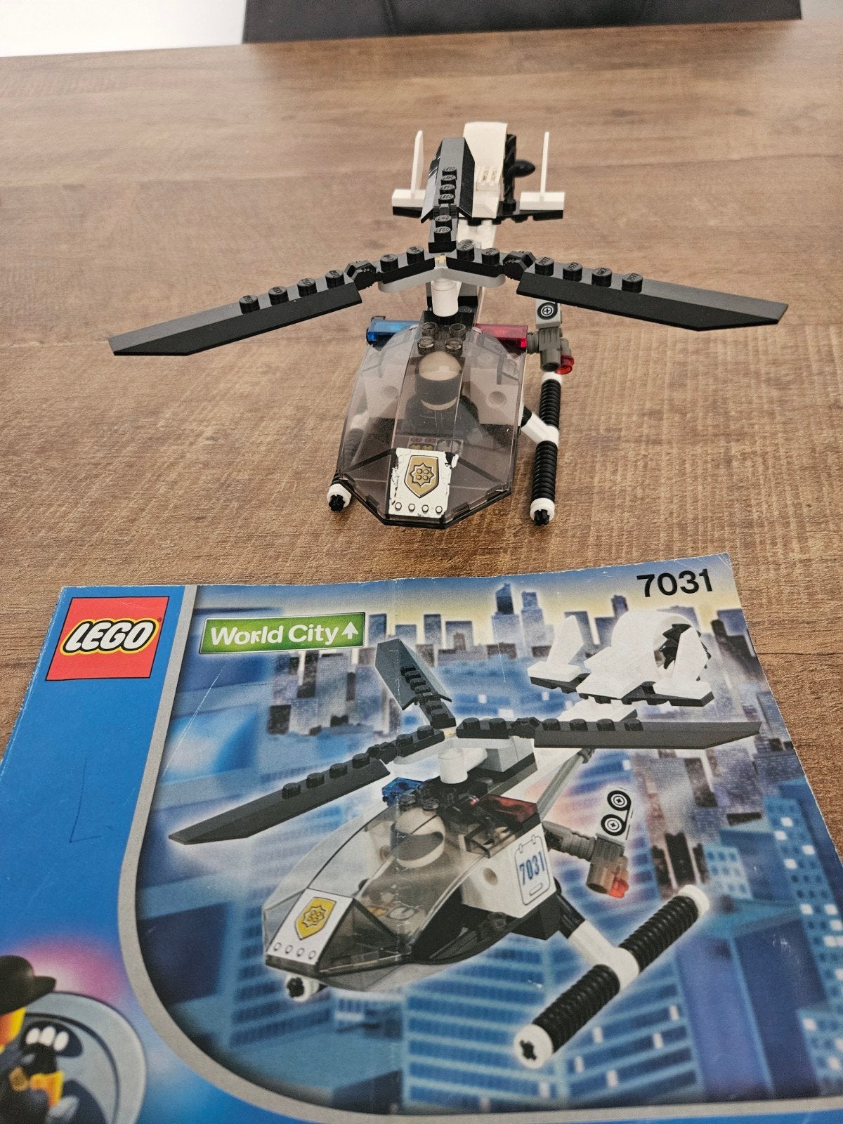 Lego World City 7031 Politiehelikopter met instructies, Lego, Compleet, Ophalen of Verzenden, Complete set
