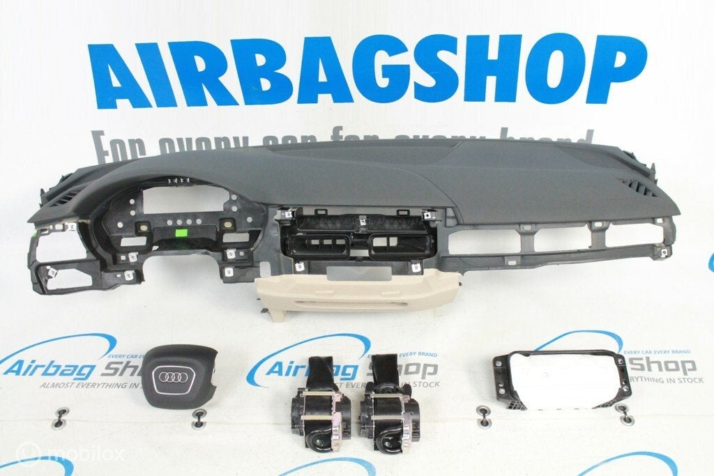 Airbag set Dashboard 4 spaak grijs/beige Audi A5 2016-heden, Gebruikt, Ophalen of Verzenden