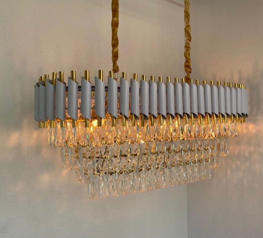 Ovaal hanglamp nieuw chandelier eric kuster lamp langwerpig, Verzenden, Nieuw, Glas