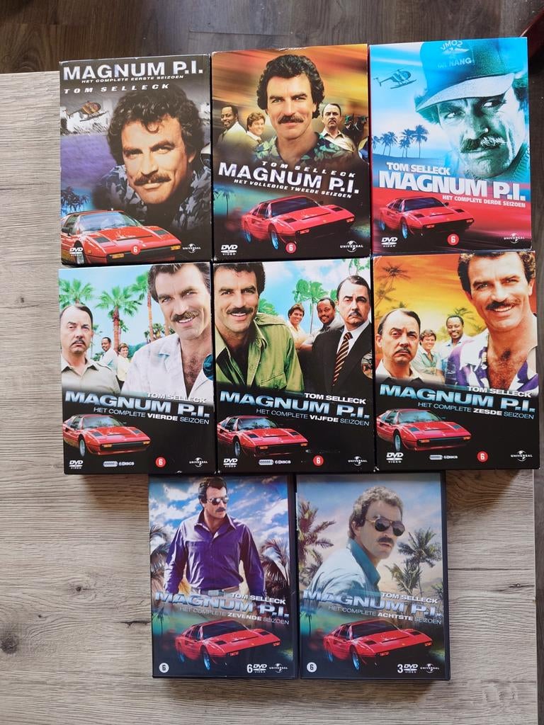 Magnum P.I S1 tm S8 de complete serie Met NLO, Ophalen of Verzenden, Zo goed als nieuw