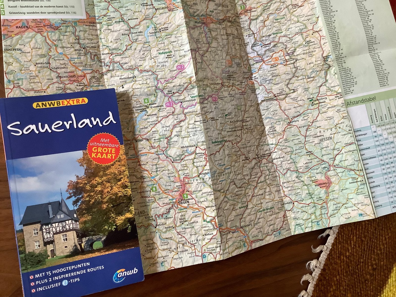 Sauerland Duitsland ANWB reisgids + kaart, Ophalen of Verzenden