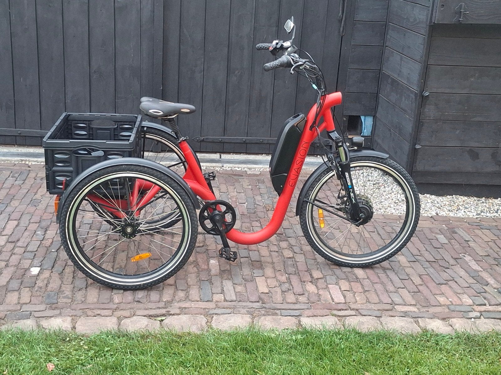 Evasion elektrische driewielfiets met ondersteuning, Ophalen, Gebruikt, Schijfrem, Evasion