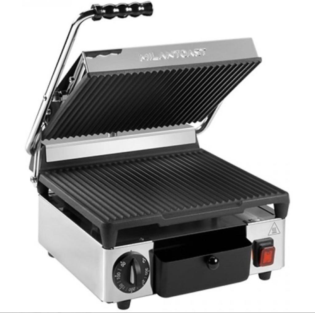 Milan Toast Contactgrill Enkel - Gebruikt horeca, Witgoed en Apparatuur, Contactgrills, Ophalen, Gebruikt