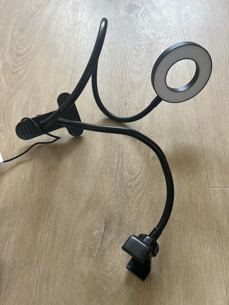HEMA Selfie Ring Light met Telefoonhouder en Klem, Ophalen of Verzenden, Zo goed als nieuw