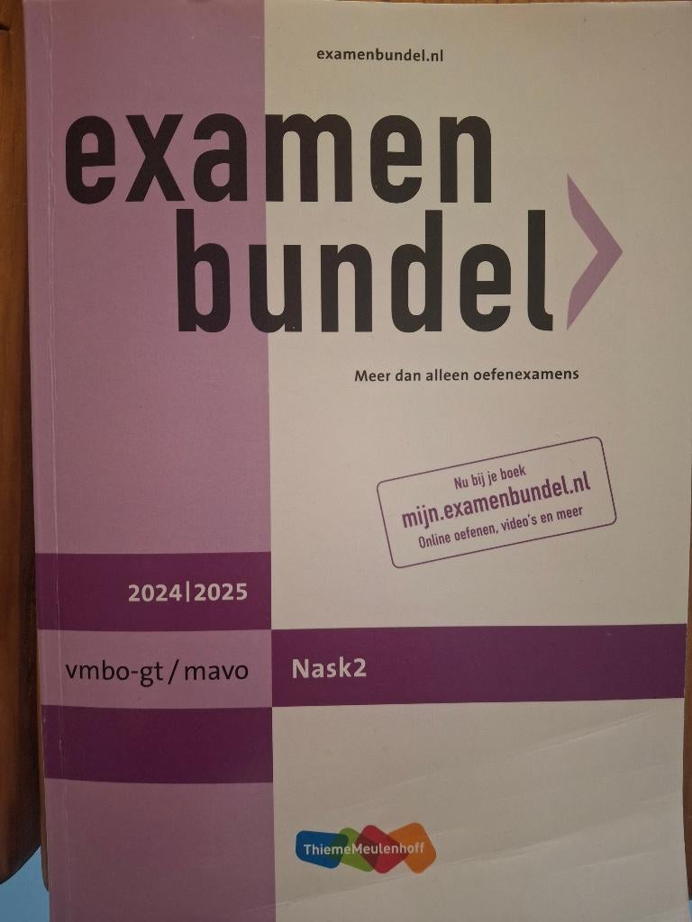 Examenbundel Nask 2 VMBO-gt / Mavo 2024/2025, Boeken, Schoolboeken, Ophalen of Verzenden, Zo goed als nieuw, VMBO, Natuurkunde