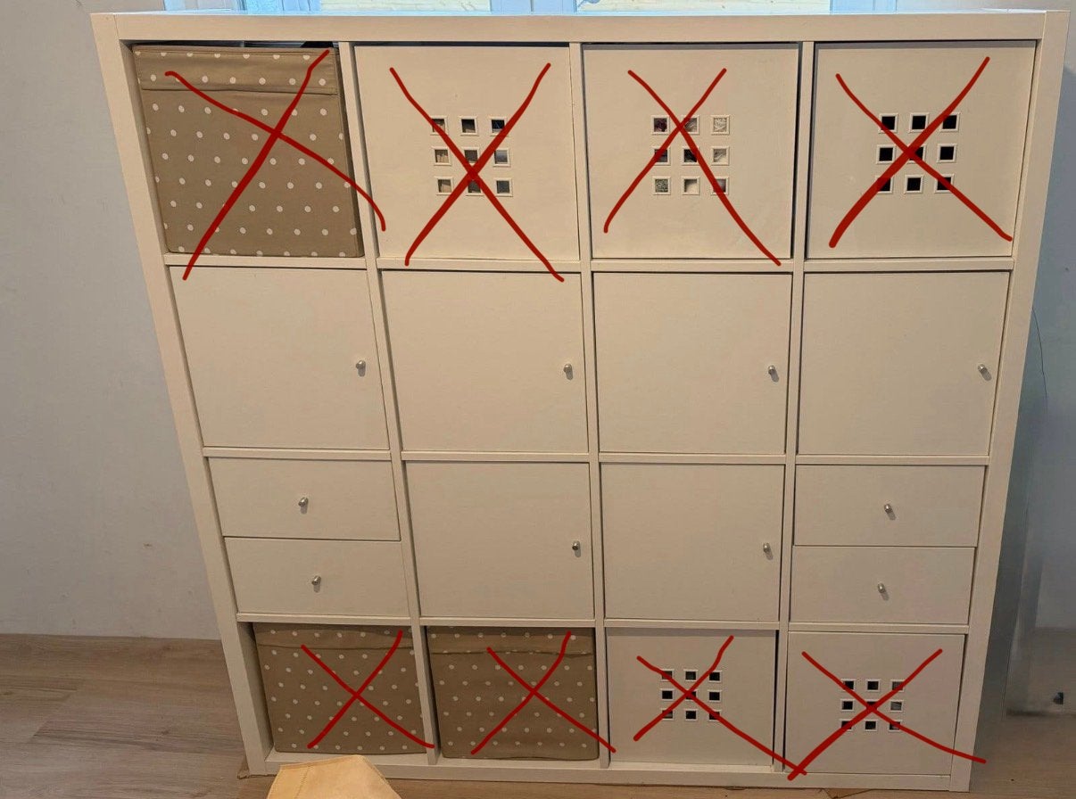 IKEA KALLAX 4x4, Ophalen, 50 tot 100 cm, Zo goed als nieuw, Minder dan 100 cm