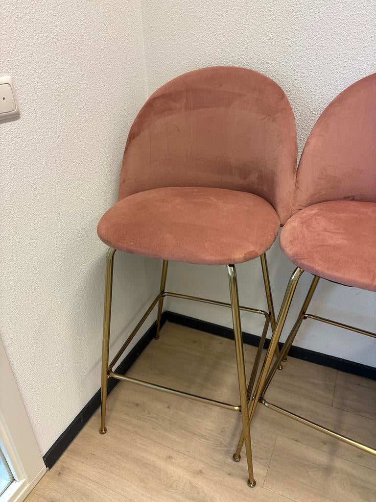 Roze stoelen, Huis en Inrichting, Stoelen, Gebruikt, Twee, Overige kleuren, Ophalen of Verzenden