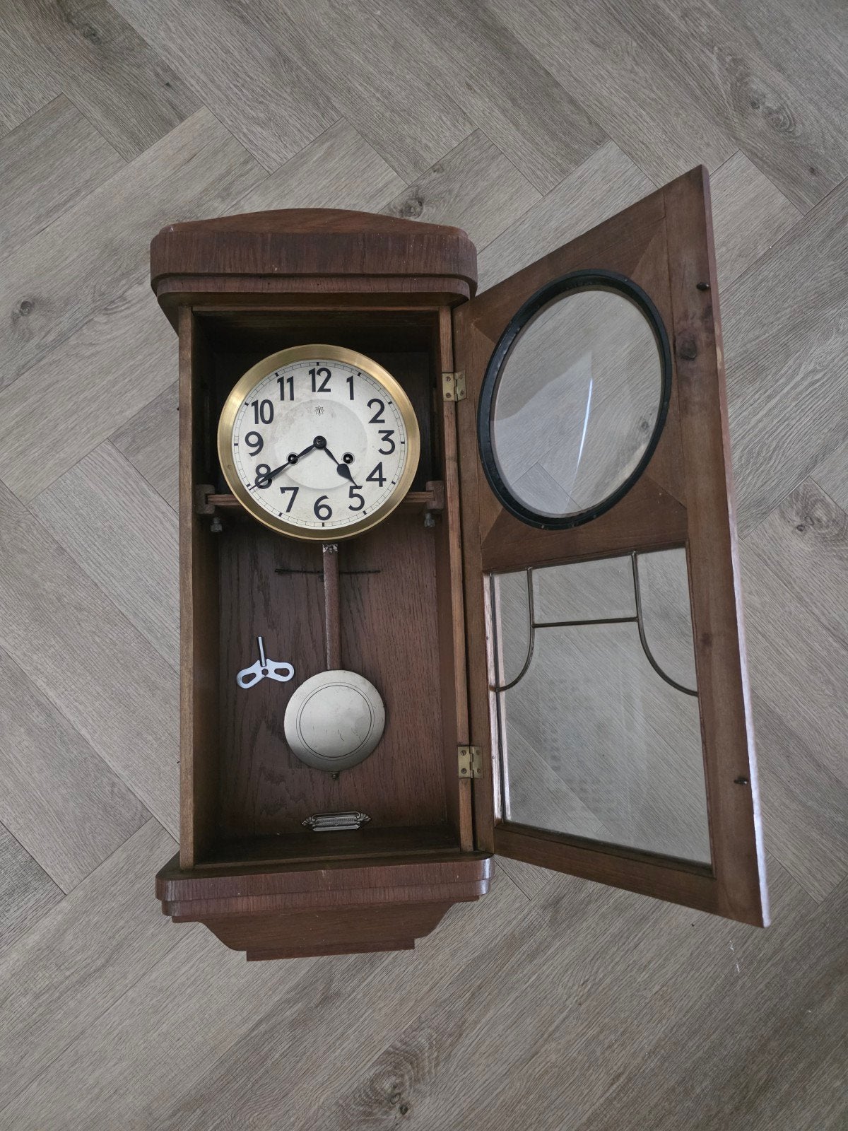 Antieke Junghans Wandklok - Klassiek Design, Ophalen