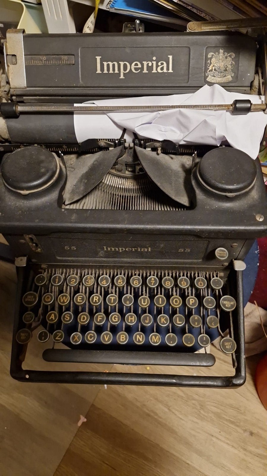 imperial typmachine, Ophalen, Gebruikt