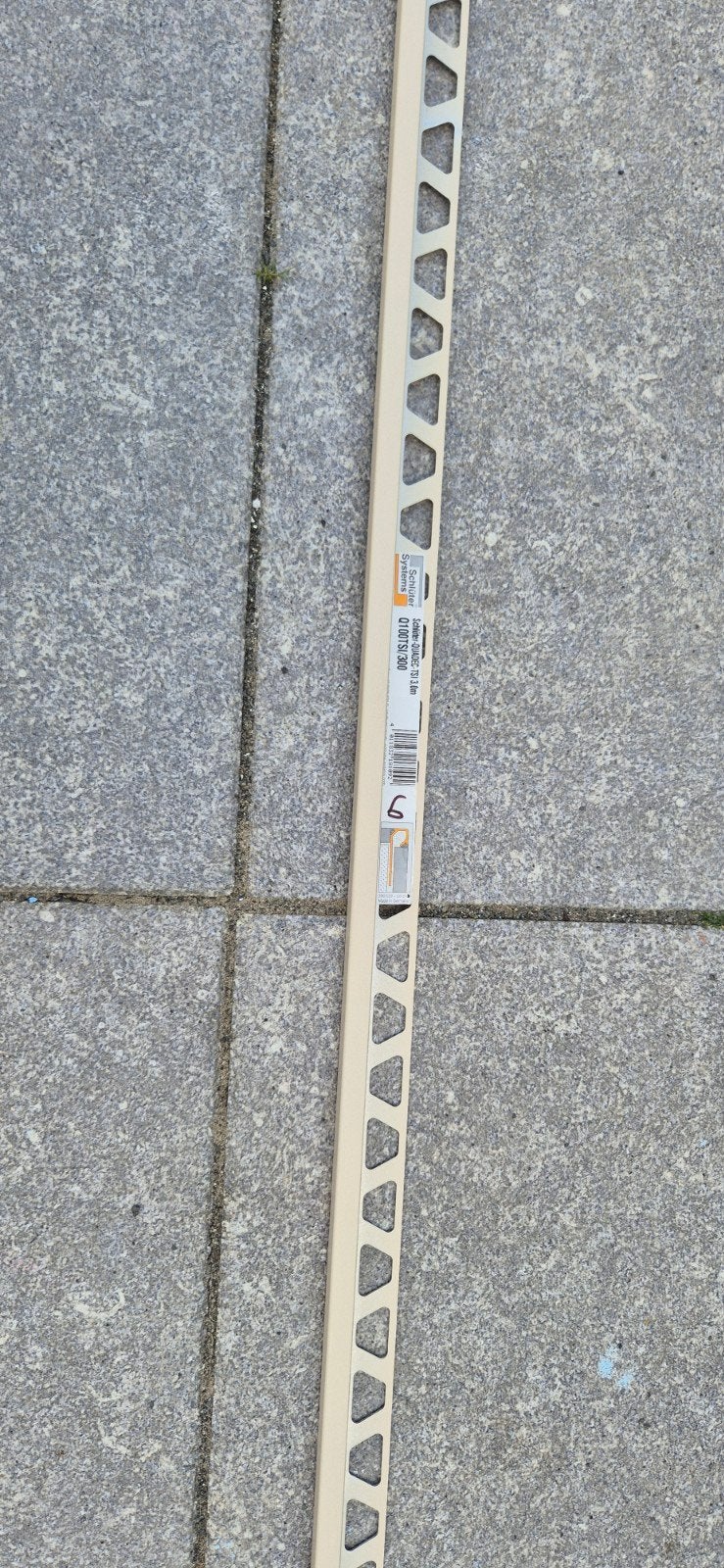 2x Schlüter QUADEC Q100TSI/300 tegelprofiel 10 mm – 3 meter, Ophalen, Overige typen, Nieuw, Minder dan 20 cm