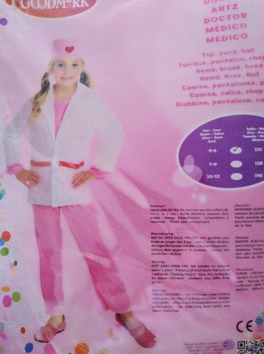 Leuke Dokters outfit mt 110, Ophalen of Verzenden, Nieuw, 110 t/m 116, Meisje
