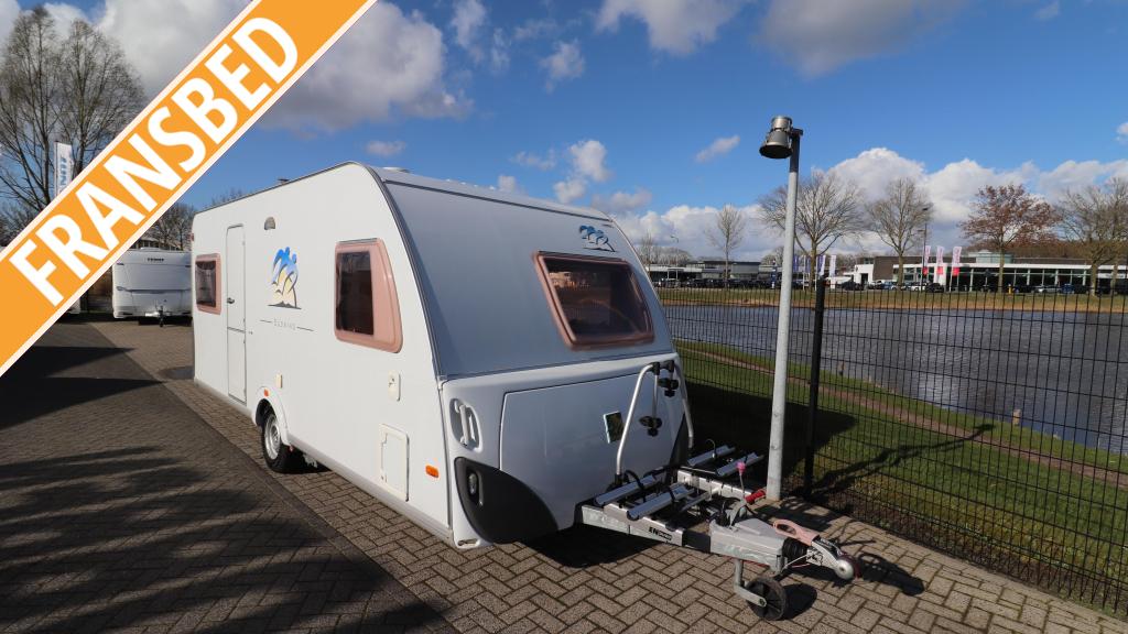 Knaus Sudwind 500 FU Mover, Voortent, Fietsendrager BJ. 2005, Caravans en Kamperen, Rondzit, Bedrijf, Overige typen, Schokbreker