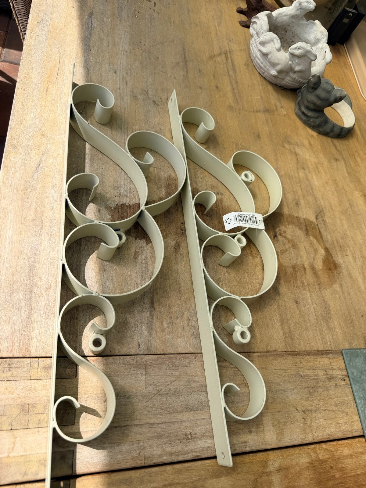 Decoratieve metalen wandsteunen (2 stuks), Ophalen of Verzenden, Nieuw