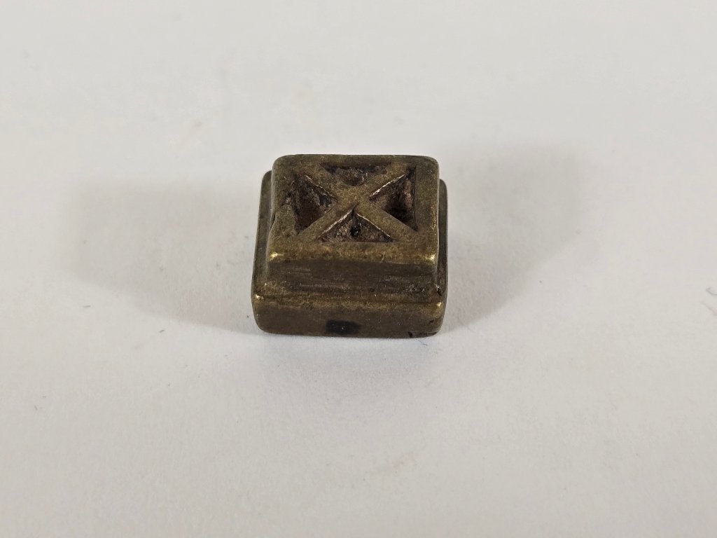 Goudgewicht #17, messing of brons, Akan, Ghana, 18e 19e eeuw, Ophalen of Verzenden
