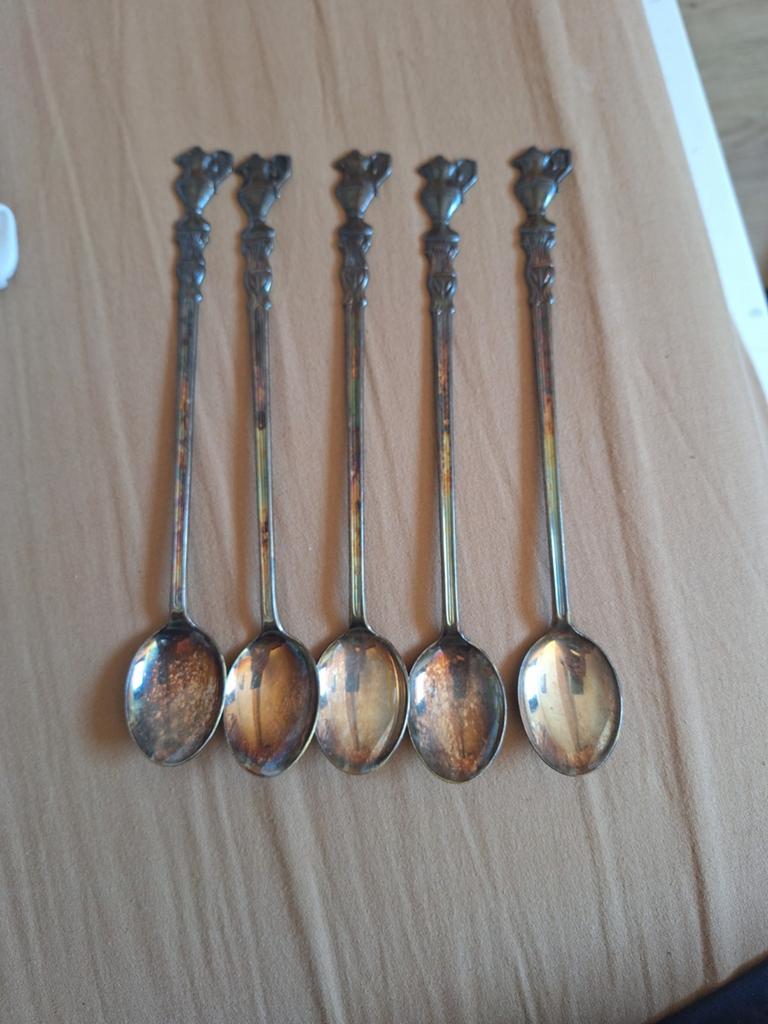5 lepels van zilverstad, Ophalen of Verzenden