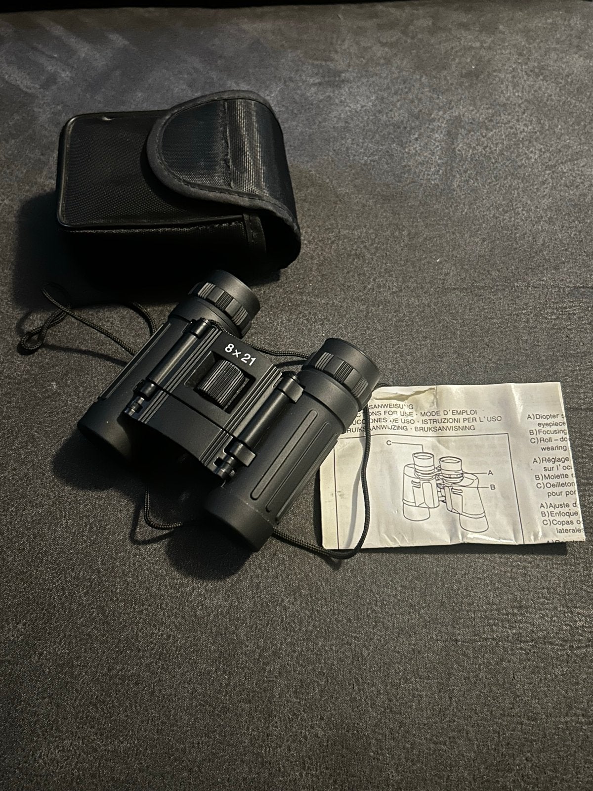 Compacte Verrekijker 8x21 met hoesje, Dakkant (recht), Ophalen of Verzenden, Zo goed als nieuw, 8 tot 12x