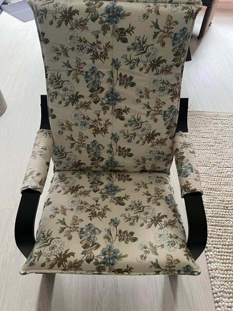 Ikea Fauteuil zwart, Huis en Inrichting, Ophalen, Gebruikt, 75 tot 100 cm, Stof