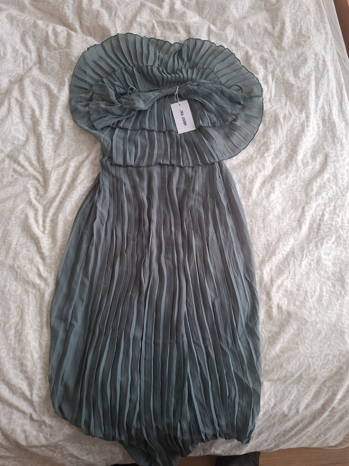ABOUT YOU geplooide strapless jurk, Kleding | Dames, Jurken, Ophalen, ABOUT YOU, Nieuw, Maat 36 (S)