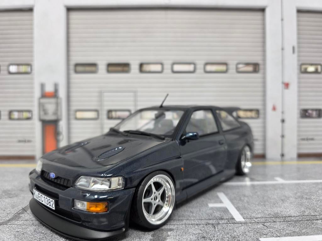 Ford Escort Cosworth 1:18 in OVP  verlaagd op OZ Mito velgen, Ophalen of Verzenden, Norev