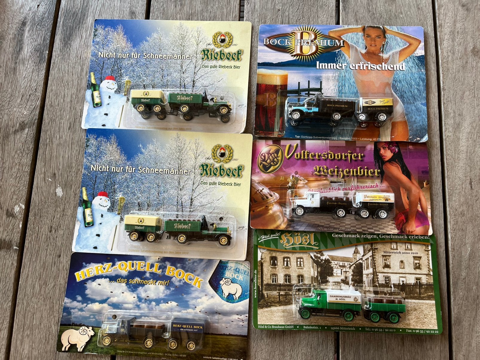 6 model vrachtwagens, Ophalen of Verzenden, Nieuw, Bus of Vrachtwagen, Overige merken