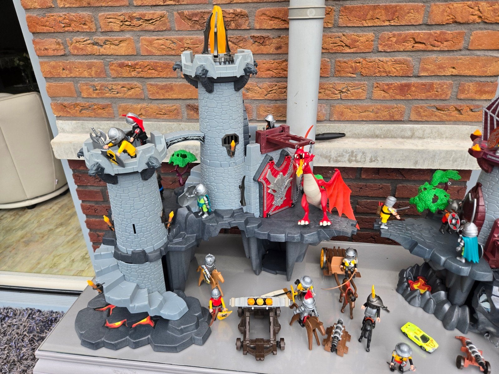 Playmobil Kasteel met Draken en Ridders - Complete Set, Ophalen, Zo goed als nieuw, Complete set