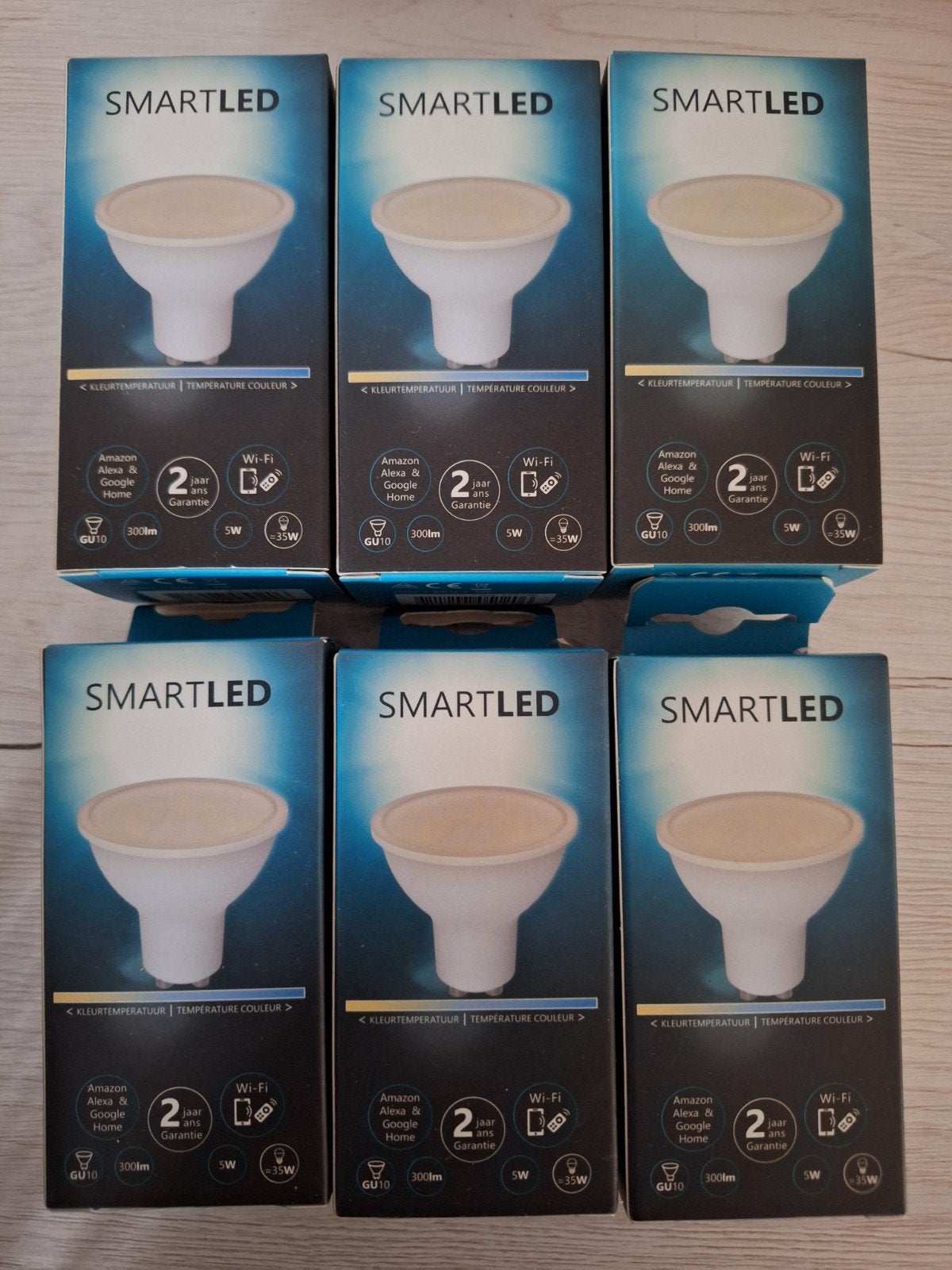 6 smartled lampen gu10 dimbaar, Ophalen of Verzenden, Nieuw, E27 (groot), Led-lamp