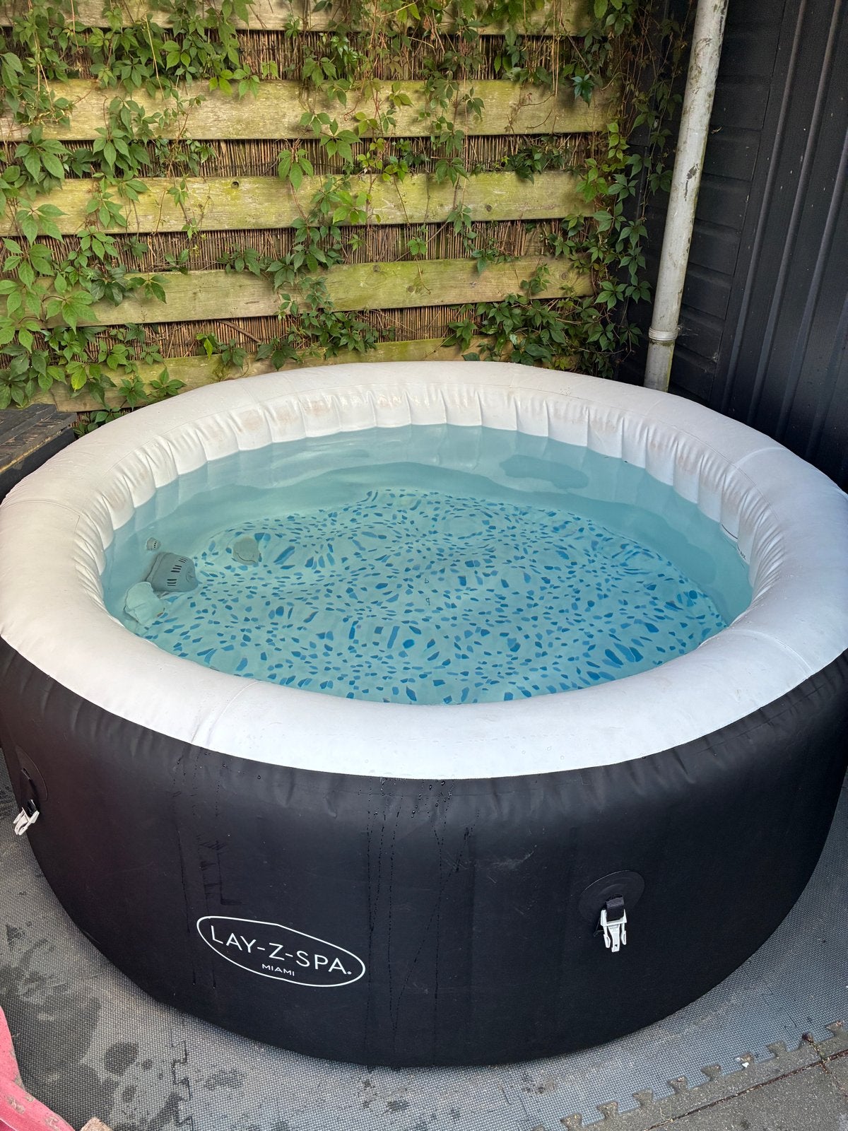 Lazy Spa Miami compleet pakket, Tuin en Terras, Ophalen, Minder dan 80 cm, Opblaaszwembad, Rond