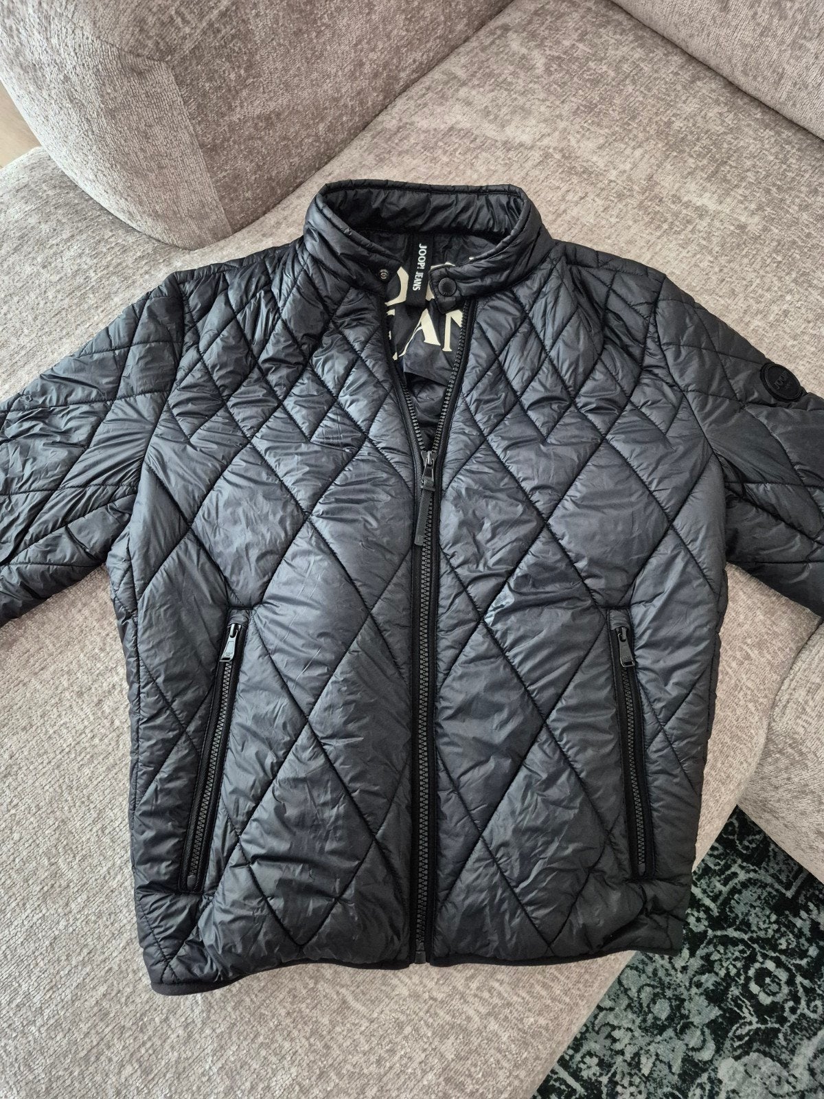 Joop! Jeans gewatteerde jas - Zwart - Maat 54 (L), Maat 52/54 (L), Zwart, Joop! Jeans, Ophalen of Verzenden