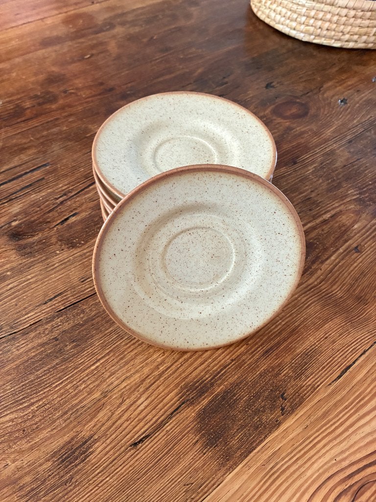 Set van 8 TULOWICE schotels, aardewerk, vintage, Ophalen, Overige merken, Vintage, Zo goed als nieuw