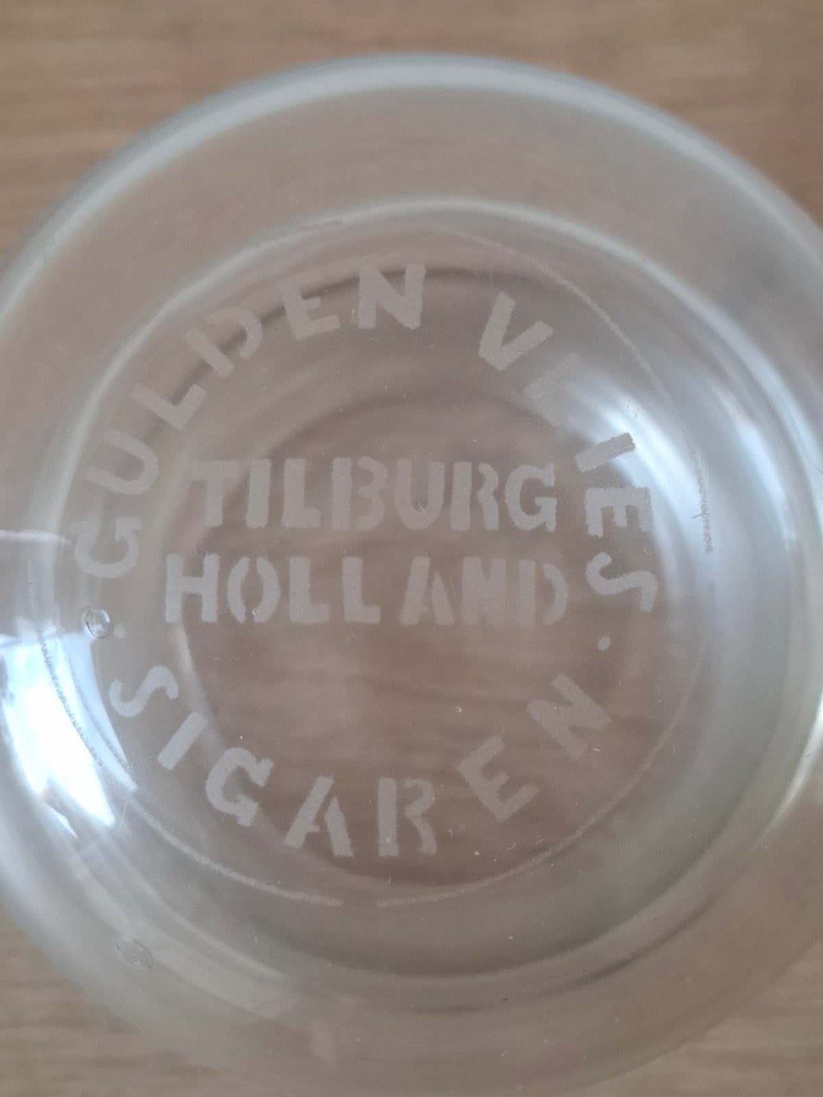 Glazen dekselpot Gulden Vlies Sigaren Tilburg Holland, Ophalen of Verzenden, Zo goed als nieuw, Tabaksdoos of Verpakking