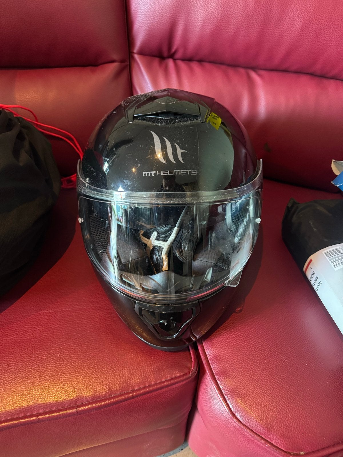 MT Helmets Integraalhelm Zwart - Maat M, Motoren, Overige merken, M, Heren, Ophalen of Verzenden