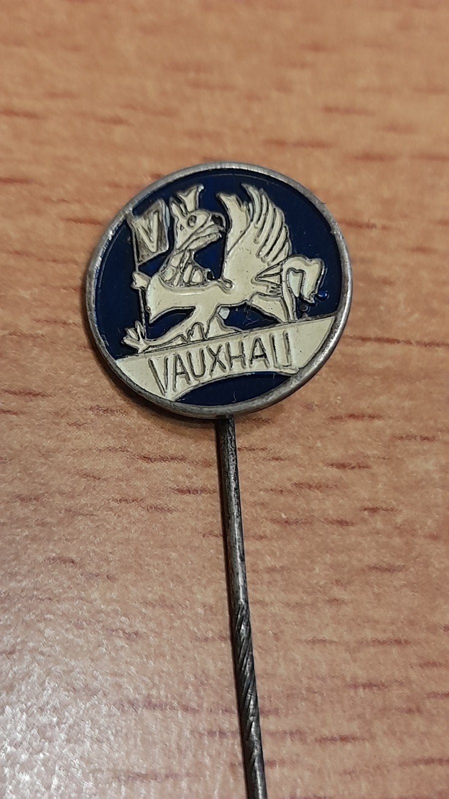 Vintage Vauxhall reversspeldje / pin, Verzenden, Gebruikt, Auto's