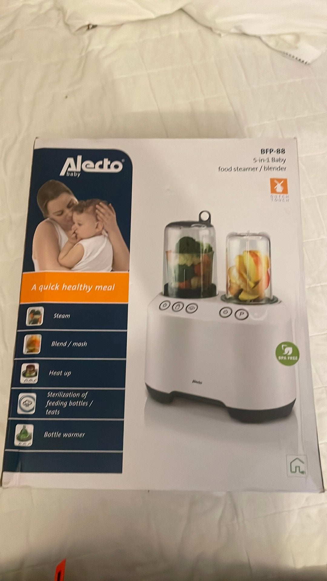 Alecto stomer/blender, Kinderen en Baby's, Babyvoeding en Toebehoren, Ophalen of Verzenden, Zo goed als nieuw, Flessen- of potjesverwarmer