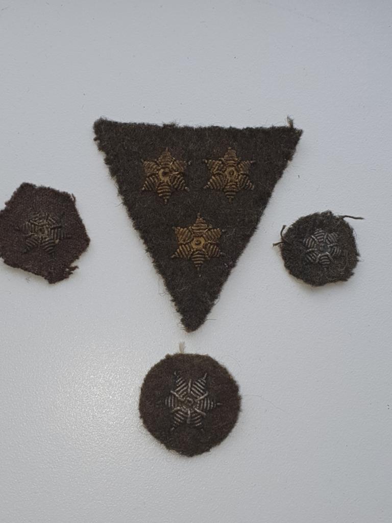 Kraagpunt en kraagsterren Nederlands uniform, Verzamelen, Militaria | Tweede Wereldoorlog, Verzenden, Nederland, Kleding of Schoenen