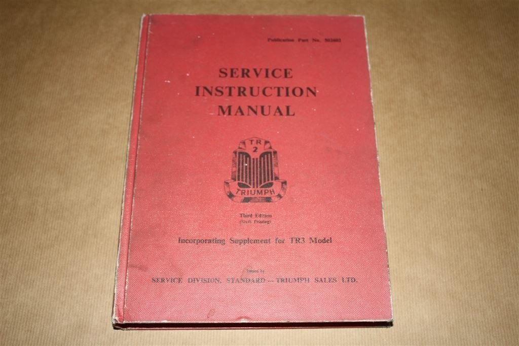 Triumph Service Instruction Manual !!, Ophalen of Verzenden