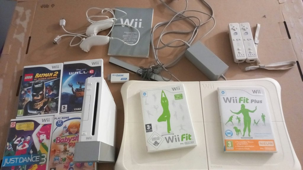 Nintendo wii  + spellen, Ophalen of Verzenden, Gebruikt, Met 1 controller, Met games