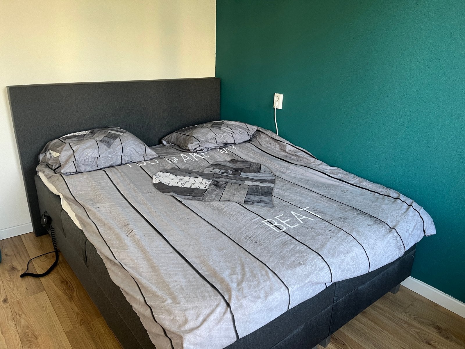 Elektrisch verstelbaar tweepersoonsbed 160x200 cm, Ophalen, Tweepersoons, 200 cm, 160 cm
