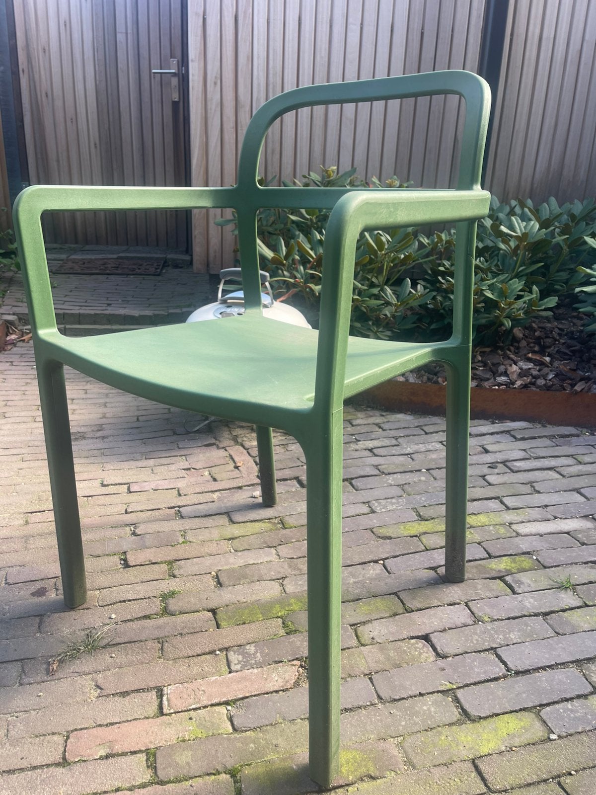 Set van 6 groene IKEA stoelen - Buiten, Ophalen, Zo goed als nieuw, Kunststof