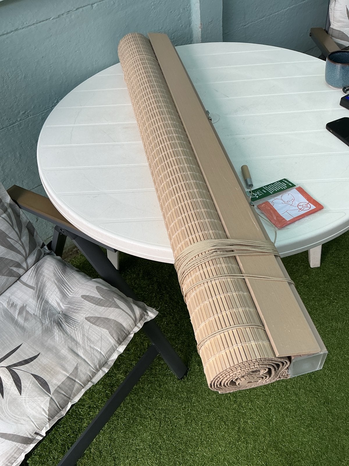 Nieuw Bamboe Rolgordijn - Beige (120x160 cm), Huis en Inrichting, Stoffering | Gordijnen en Lamellen, Inclusief montageonderdelen