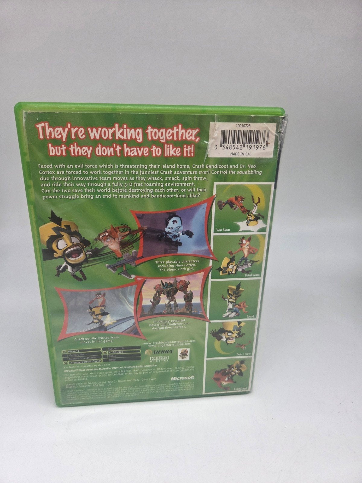 Crash Twinsanity - Xbox Original, Gebruikt, 1 speler, Onbekend, Ophalen of Verzenden